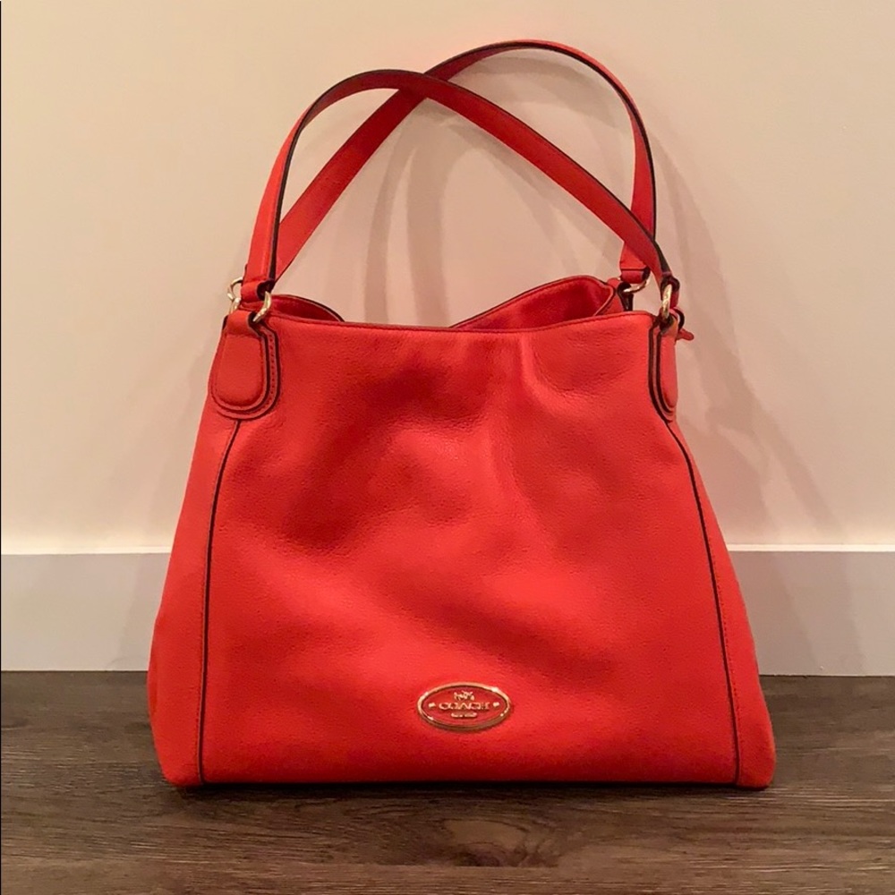 Coach Edie 31 Pebbled Leather Shoulder Bag